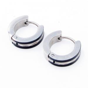 Stainless Steel Black-plating Earring - KE119169-WM