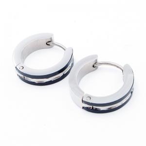 Stainless Steel Black-plating Earring - KE119170-WM