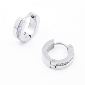 Stainless Steel Stone&Crystal Earring - KE119180-WM