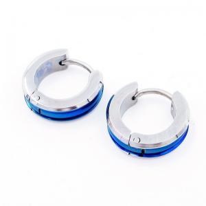 Stainless Steel Blue-plating Earring - KE119183-WM