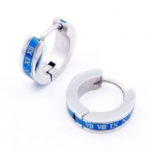 Stainless Steel Blue-plating Earring - KE119188-WM