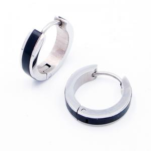 Stainless Steel Black-plating Earring - KE119191-WM