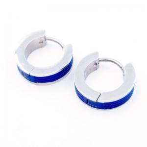 Stainless Steel Blue-plating Earring - KE119192-WM