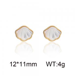 Ocean Wind Fairy Natural White Shell Mother Earnail - KE120112-SXSJ
