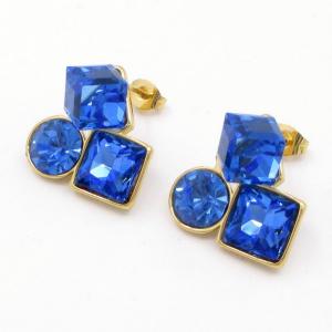 Stainless Steel Stone&Crystal Earring - KE120155-SP