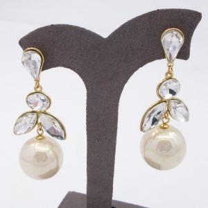 Stainless Steel Stone&Crystal Earring - KE120186-SP