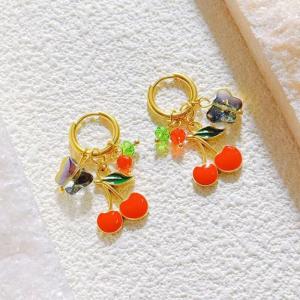 SS Gold-Plating Earring - KE120472-SXSJ
