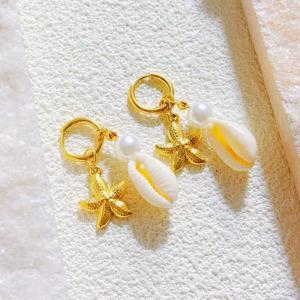 SS Gold-Plating Earring - KE120475-SXSJ