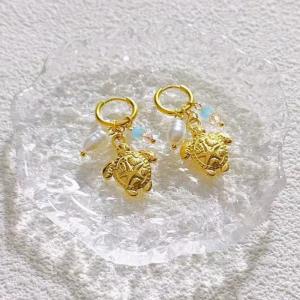 SS Gold-Plating Earring - KE120477-SXSJ