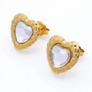 SS Gold-Plating Earring - KE120787-HF