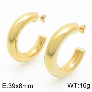 SS Gold-Plating Earring - KE121633-LO