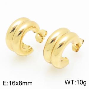 SS Gold-Plating Earring - KE121641-LO