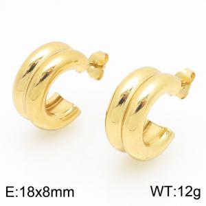 SS Gold-Plating Earring - KE121642-LO