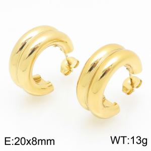 SS Gold-Plating Earring - KE121643-LO
