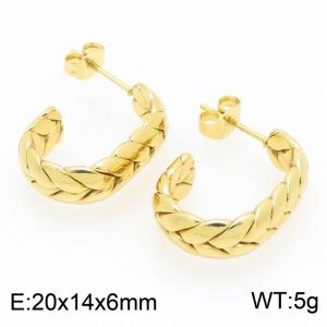 SS Gold-Plating Earring - KE121644-LO