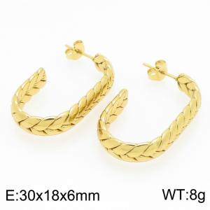 SS Gold-Plating Earring - KE121646-LO