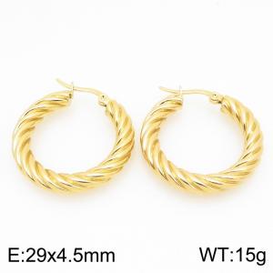 SS Gold-Plating Earring - KE121658-LO