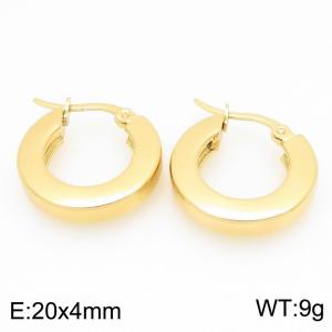 SS Gold-Plating Earring - KE121663-LO