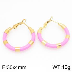 SS Gold-Plating Earring - KE121678-LO