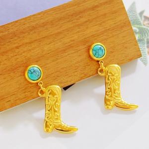 SS Gold-Plating Earring - KE121856-SXSJ