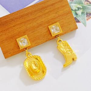 SS Gold-Plating Earring - KE121859-SXSJ