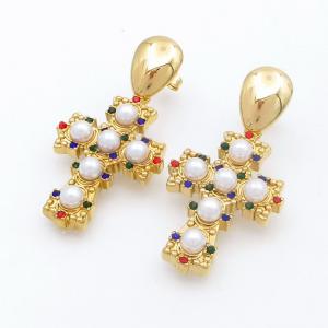 SS Gold-Plating Earring - KE122018-SP