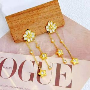 SS Gold-Plating Earring - KE122212-SXSJ