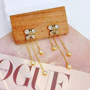 SS Gold-Plating Earring - KE122213-SXSJ