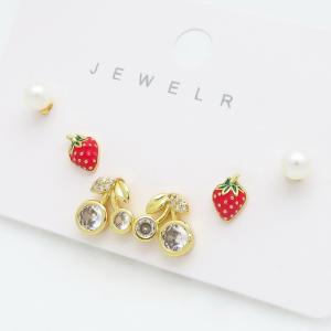 Copper Earring - KE122379-BI