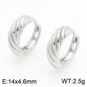 Stainless Steel Earring - KE122472-WM