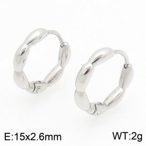 Stainless Steel Earring - KE122474-WM