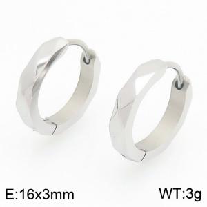 Stainless Steel Earring - KE122496-WM