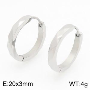 Stainless Steel Earring - KE122498-WM