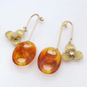 SS Gold-Plating Earring - KE122660-SP