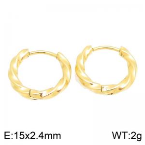 SS Gold-Plating Earring - KE122901-GC