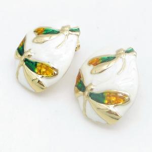 SS Gold-Plating Earring - KE123795-SP