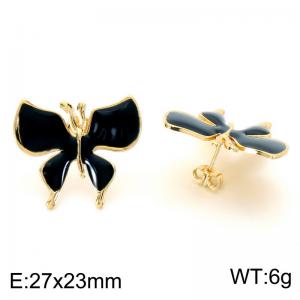 SS Gold-Plating Earring - KE124008-SP