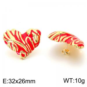 SS Gold-Plating Earring - KE124012-SP