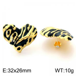 SS Gold-Plating Earring - KE124013-SP