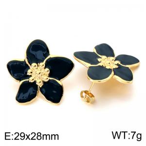 SS Gold-Plating Earring - KE124034-SP