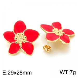 SS Gold-Plating Earring - KE124035-SP