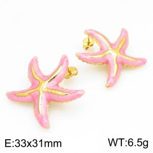 SS Gold-Plating Earring - KE134179-SP