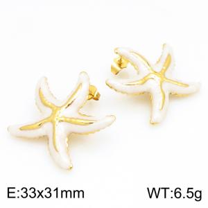 SS Gold-Plating Earring - KE134180-SP