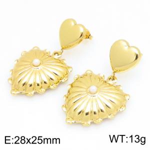 SS Gold-Plating Earring - KE134220-SP