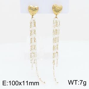 SS Gold-Plating Earring - KE134240-SP