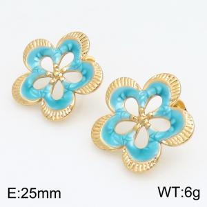 SS Gold-Plating Earring - KE134249-SP