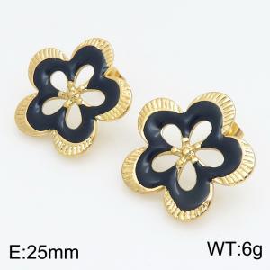 SS Gold-Plating Earring - KE134251-SP