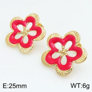 SS Gold-Plating Earring - KE134252-SP