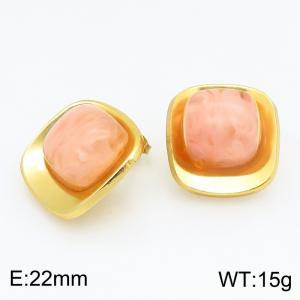 SS Gold-Plating Earring - KE134571-SP