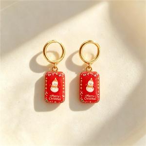 Stainless Steel Earrings with Christmas Elements Jewelry, Suitable for Daily Wear and Holiday Gifting - KE134960-SXSJ